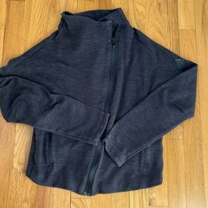 Adidas warm up jacket charcoal size S